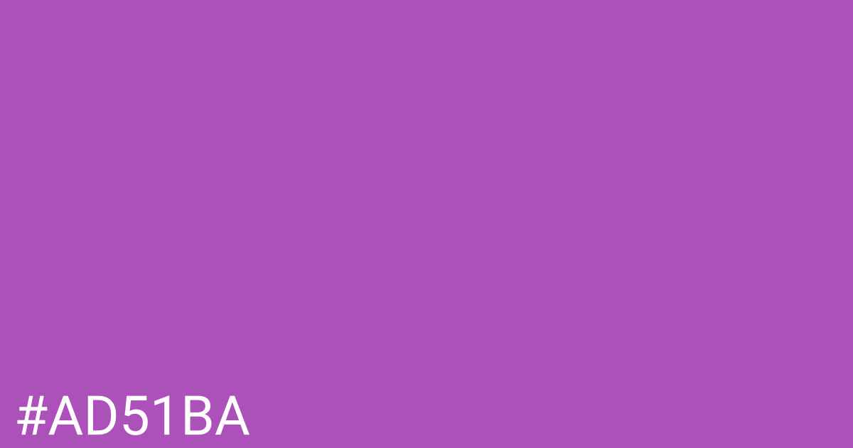 Hex color #ad51ba graphic