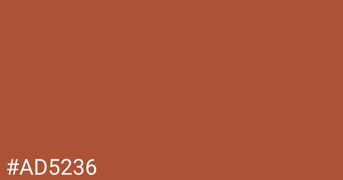 Hex color #ad5236 graphic