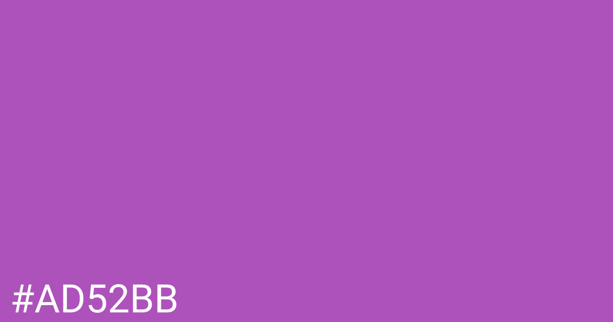 Hex color #ad52bb graphic