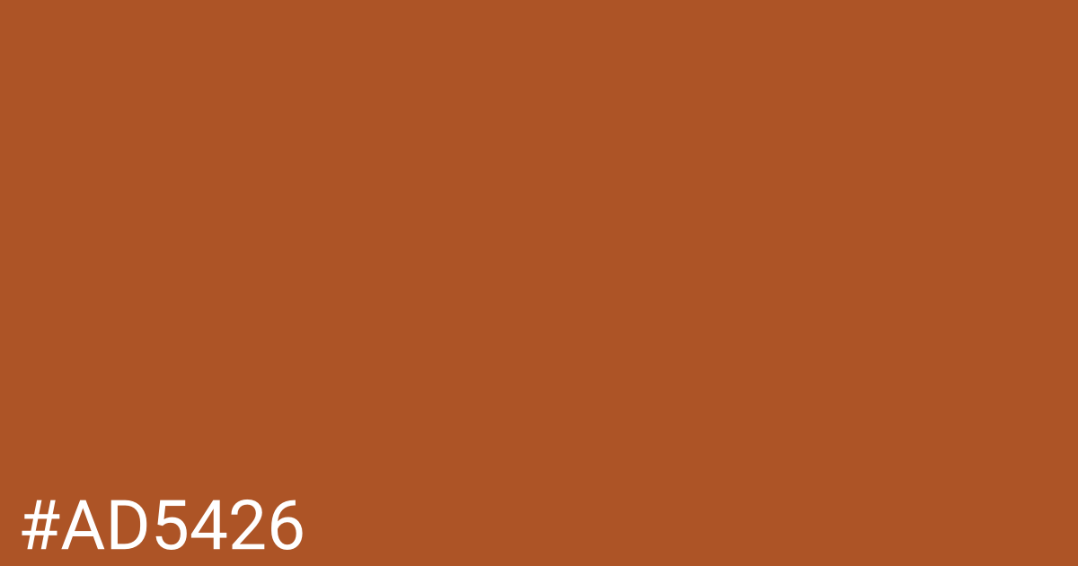 Hex color #ad5426 graphic