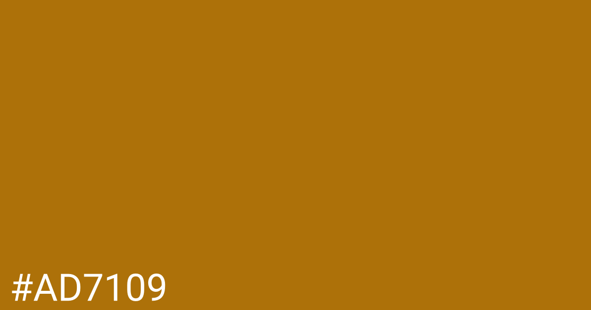 Hex color #ad7109 graphic