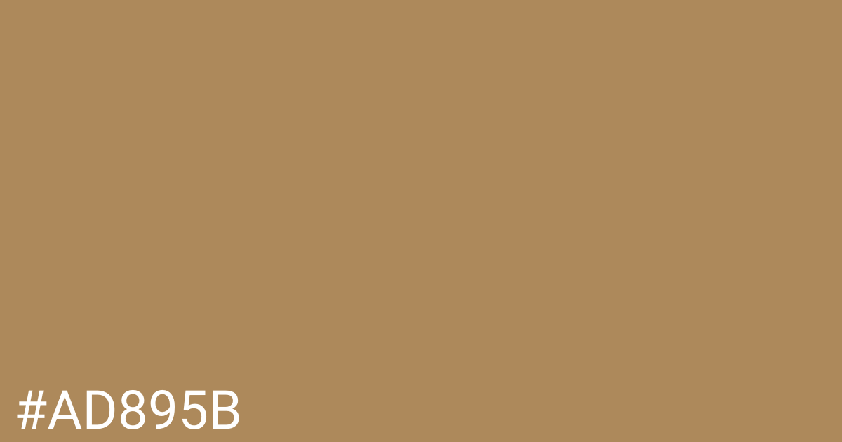 Hex color #ad895b graphic