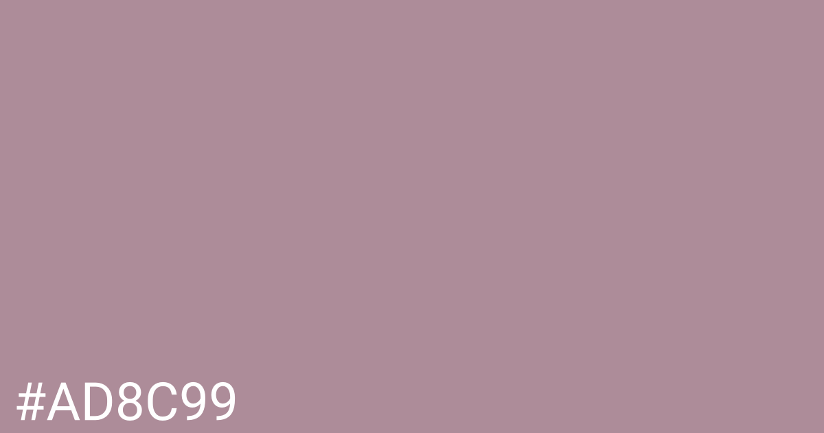 Hex color #ad8c99 graphic