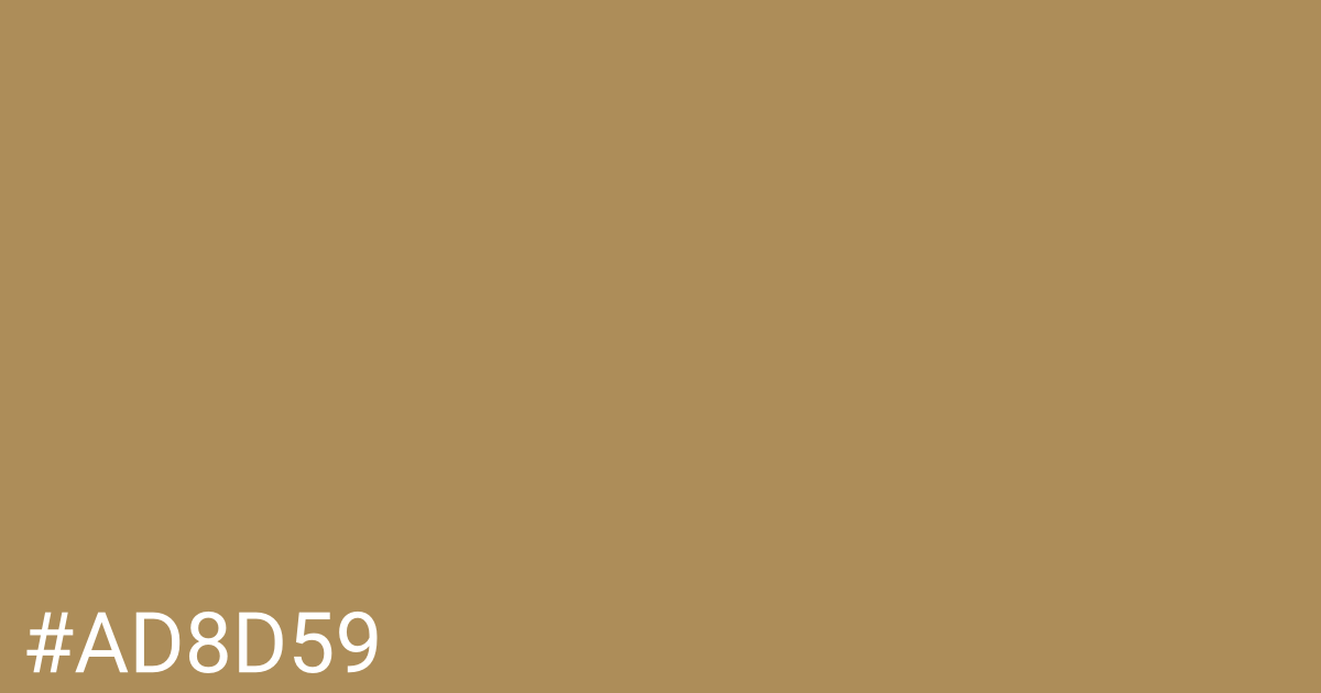 Hex color #ad8d59 graphic
