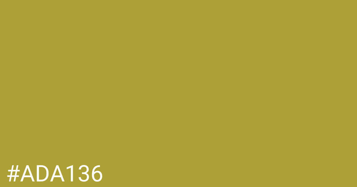 Hex color #ada136 graphic