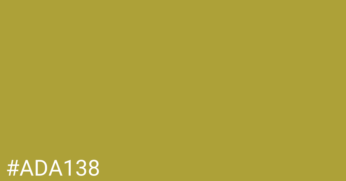 Hex color #ada138 graphic