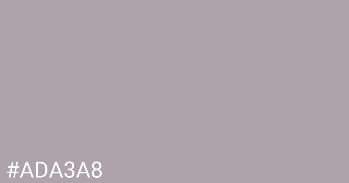 Hex color #ada3a8 graphic