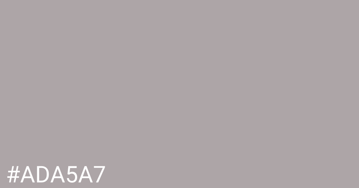 Hex color #ada5a7 graphic