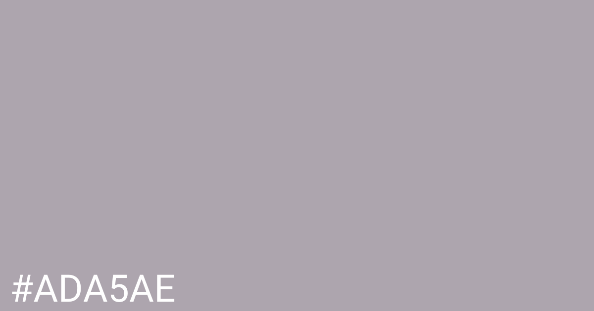 Hex color #ada5ae graphic