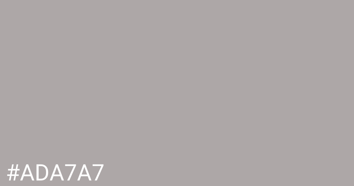 Hex color #ada7a7 graphic