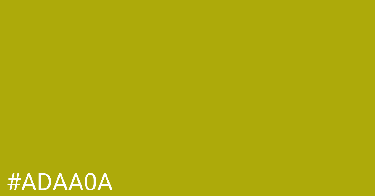 Hex color #adaa0a graphic