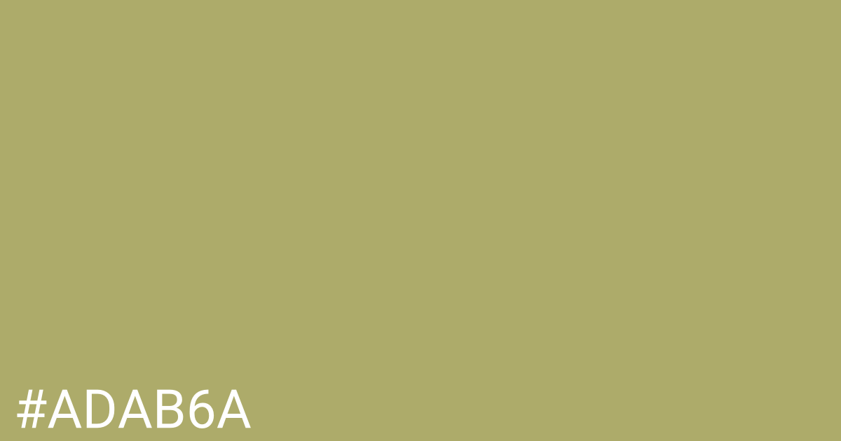 Hex color #adab6a graphic