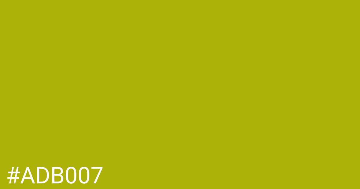 Hex color #adb007 graphic