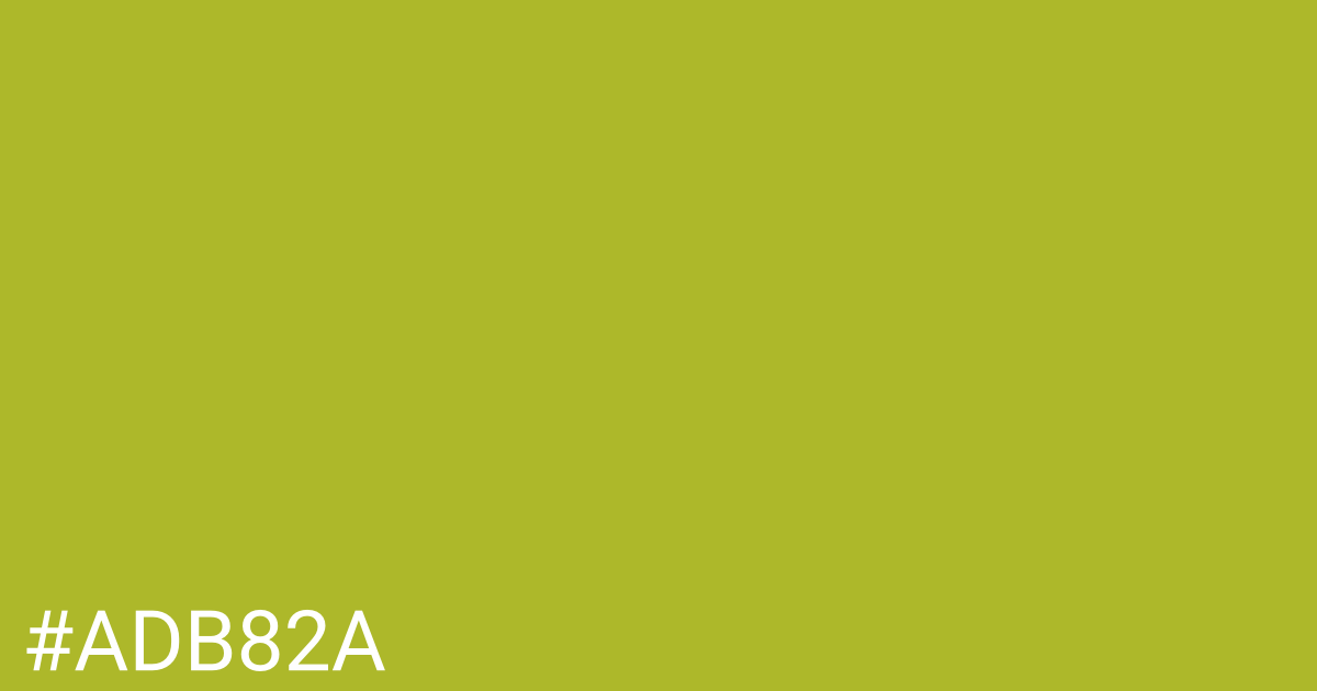 Hex color #adb82a graphic
