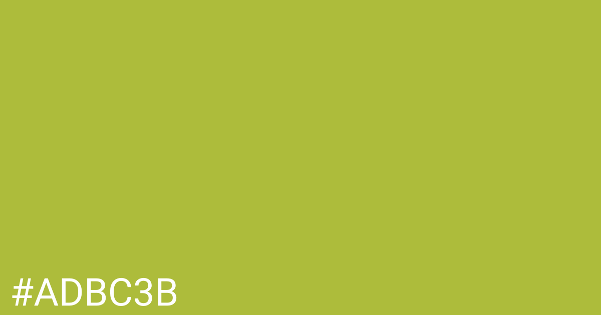 Hex color #adbc3b graphic