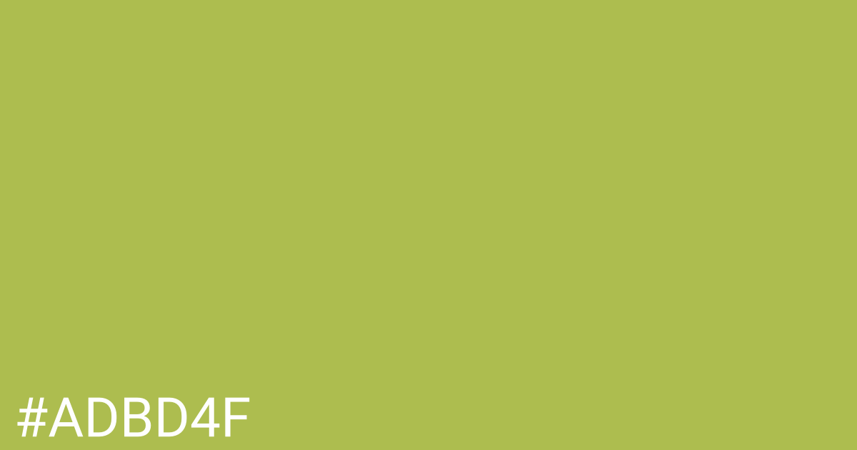 Hex color #adbd4f graphic