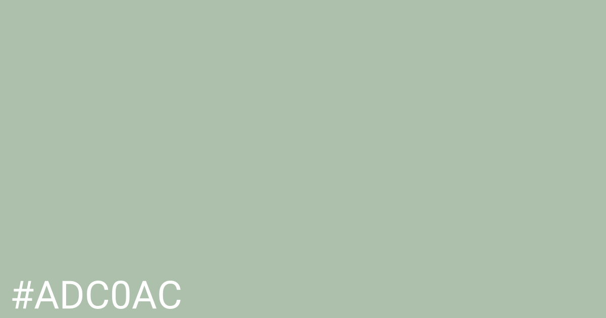 Hex color #adc0ac graphic