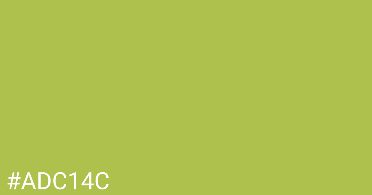 Hex color #adc14c graphic