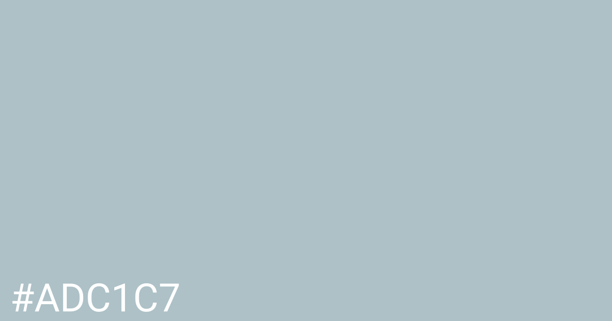 Hex color #adc1c7 graphic