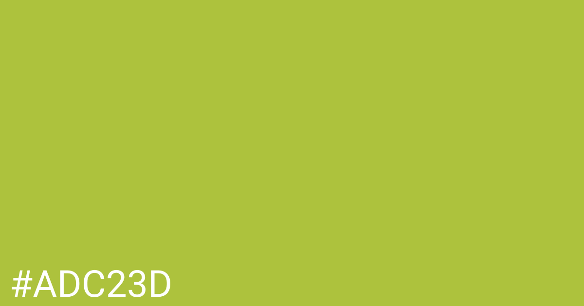 Hex color #adc23d graphic