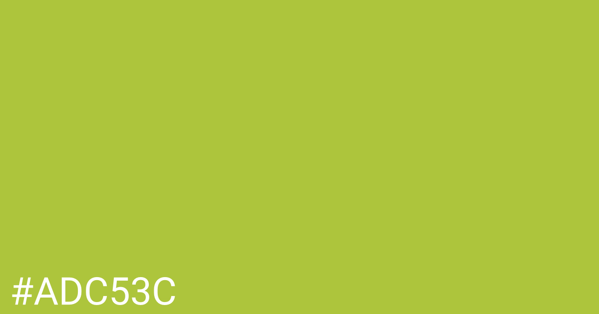 Hex color #adc53c graphic
