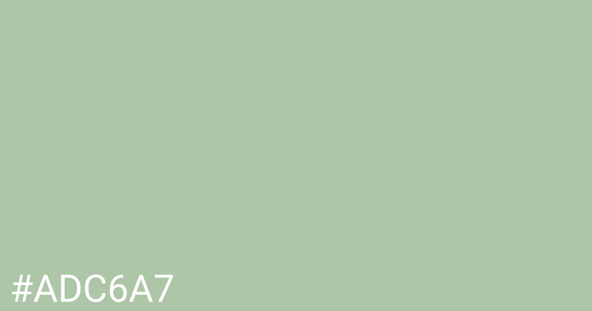 Hex color #adc6a7 graphic