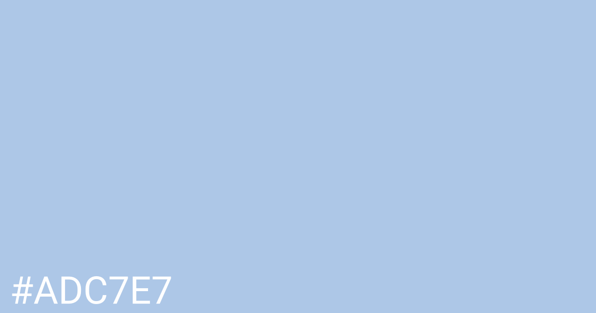 Hex color #adc7e7 graphic