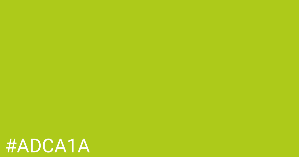 Hex color #adca1a graphic