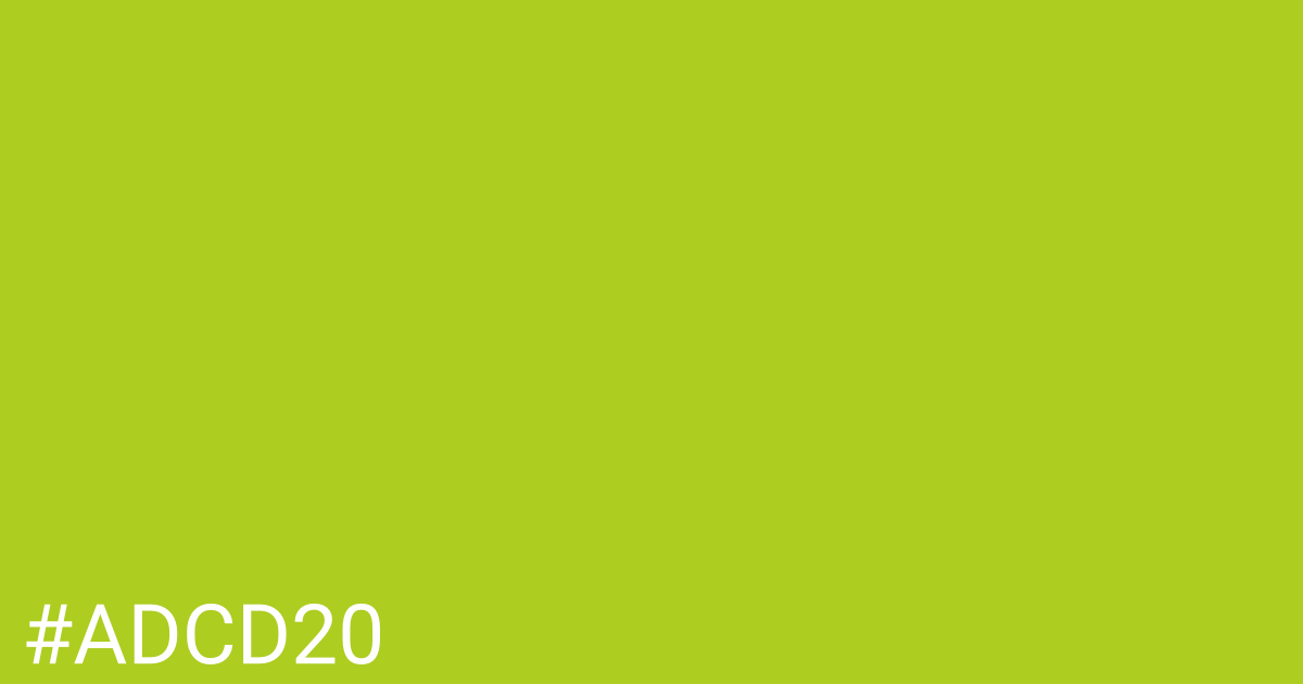 Hex color #adcd20 graphic