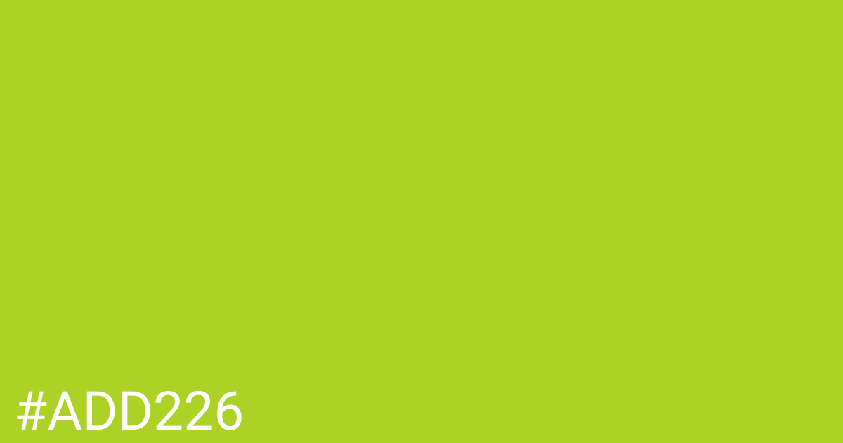 Hex color #add226 graphic