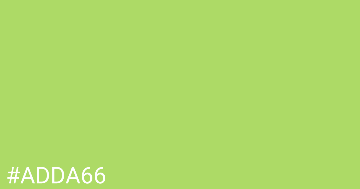Hex color #adda66 graphic