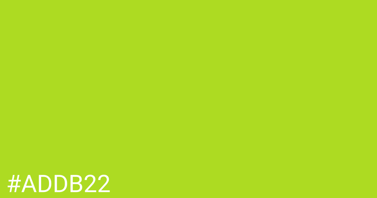 Hex color #addb22 graphic