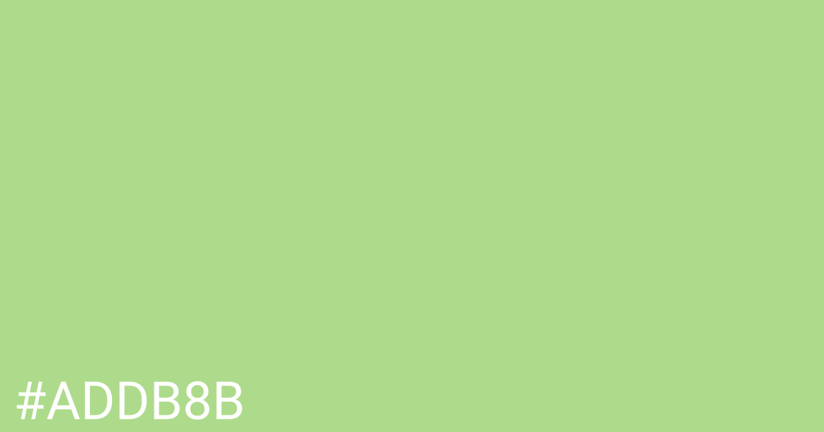 Hex color #addb8b graphic