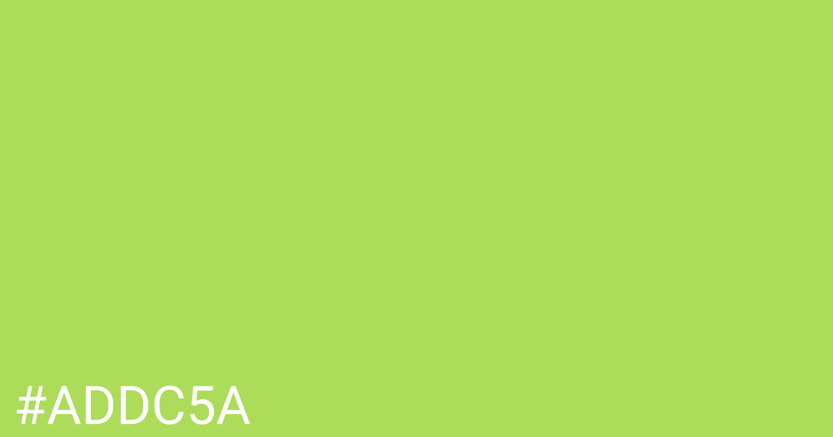 Hex color #addc5a graphic