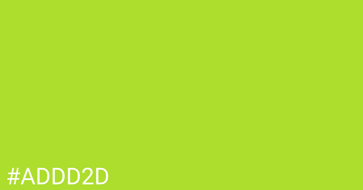 Hex color #addd2d graphic