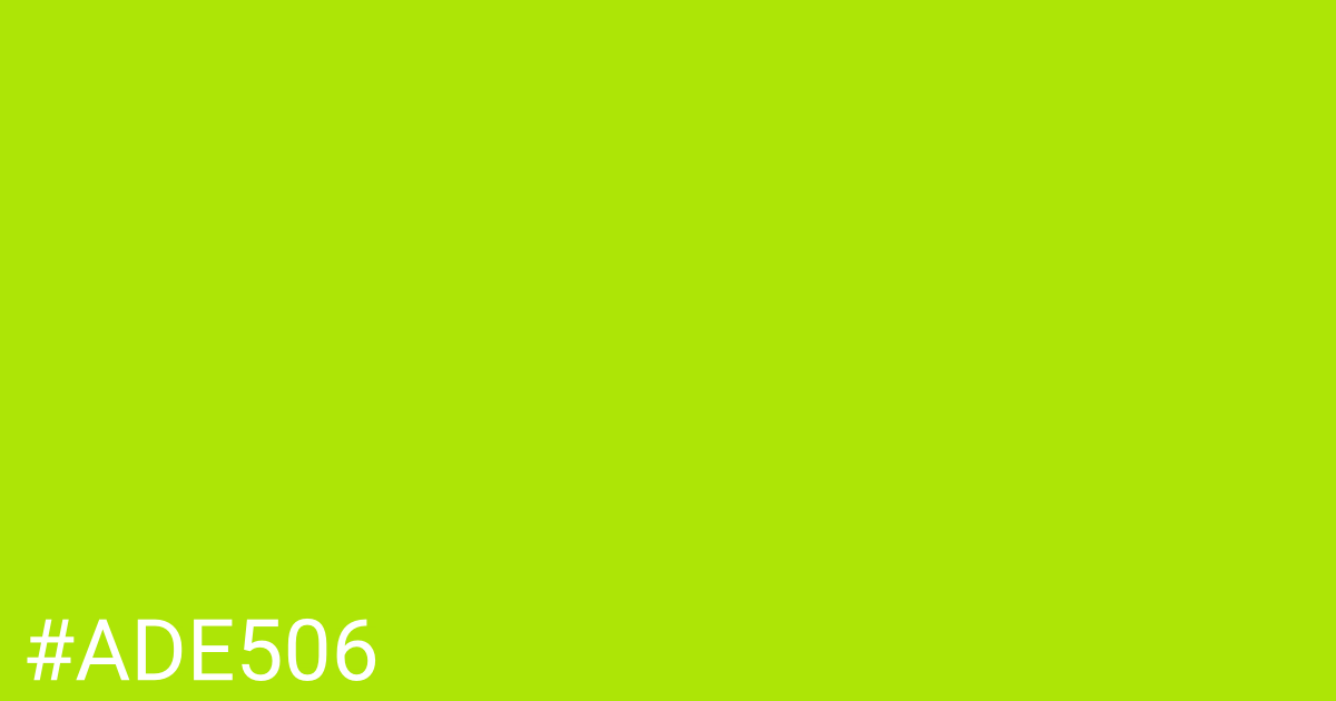 Hex color #ade506 graphic