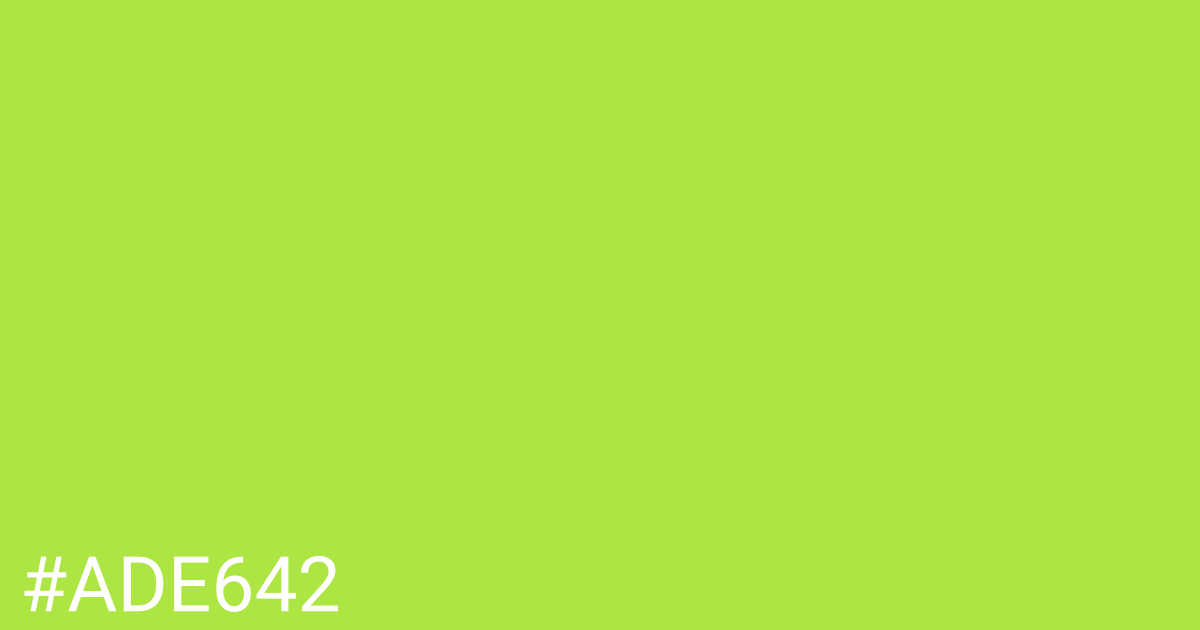 Hex color #ade642 graphic