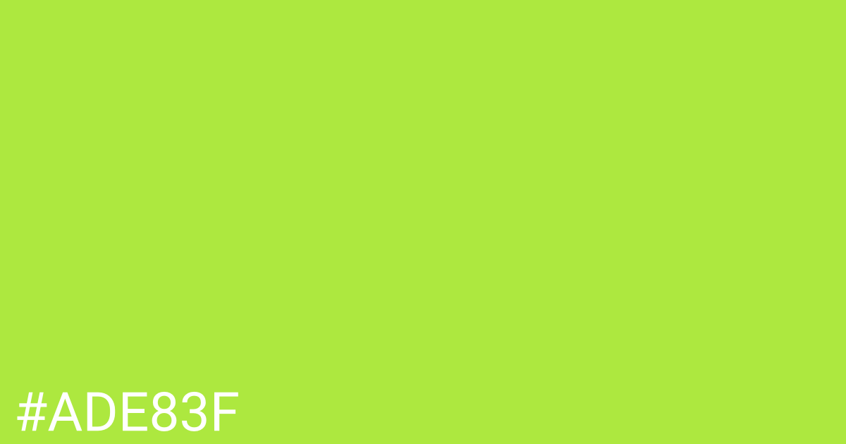 Hex color #ade83f graphic