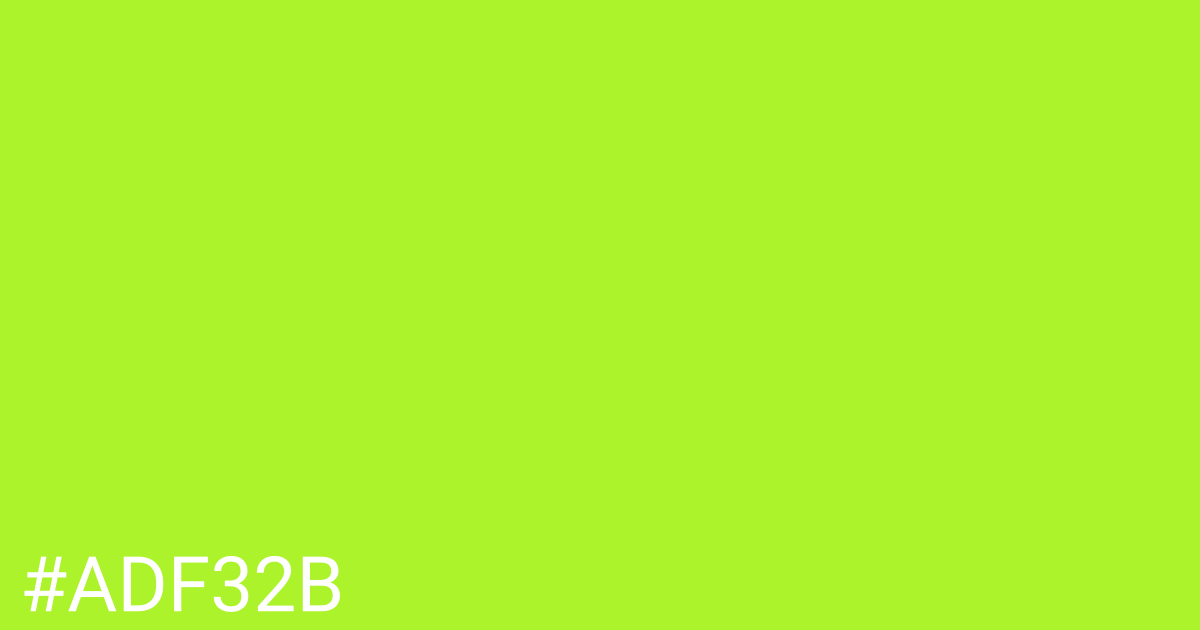 Hex color #adf32b graphic