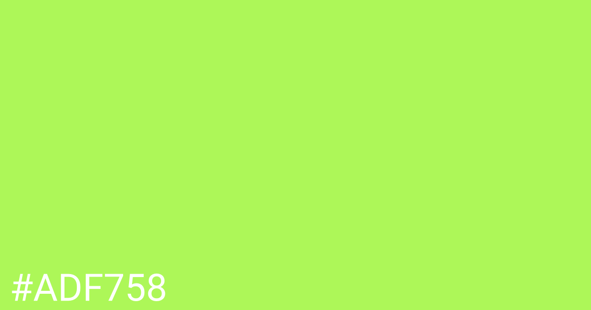 Hex color #adf758 graphic