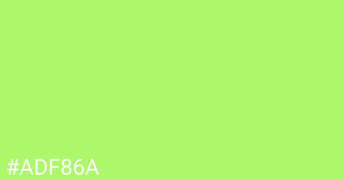 Hex color #adf86a graphic