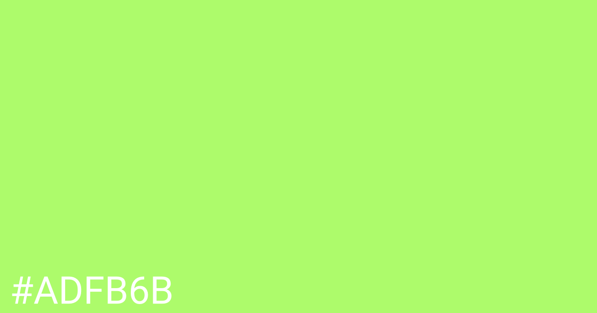 Hex color #adfb6b graphic