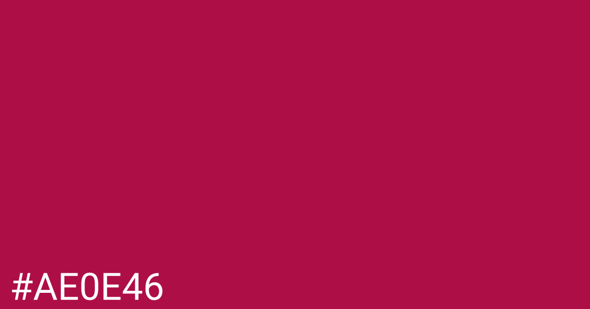 Hex color #ae0e46 graphic