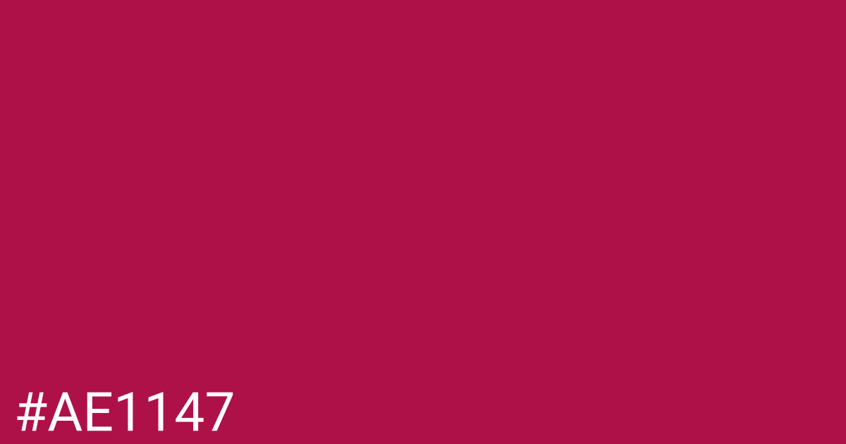 Hex color #ae1147 graphic