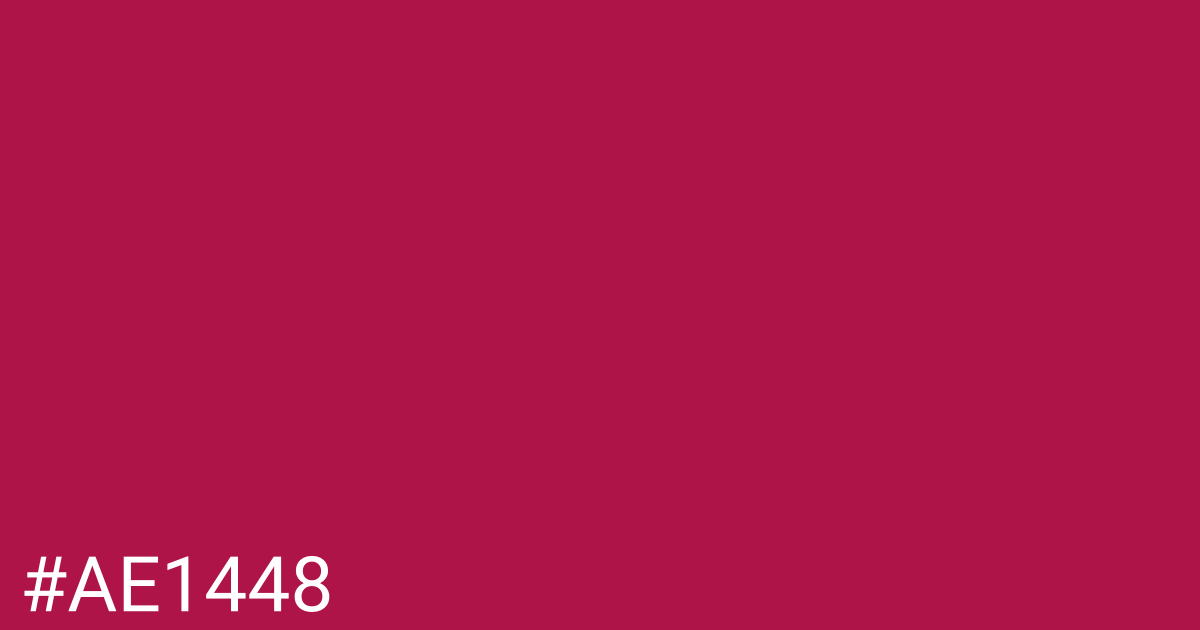 Hex color #ae1448 graphic
