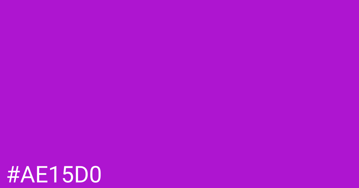 Hex color #ae15d0 graphic