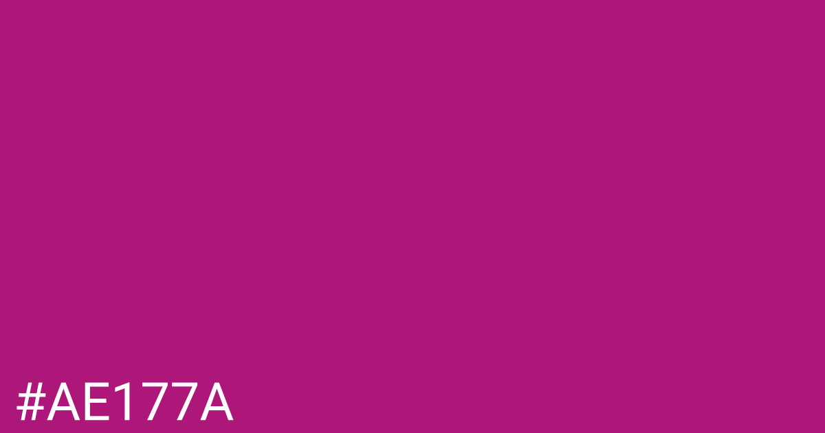Hex color #ae177a graphic