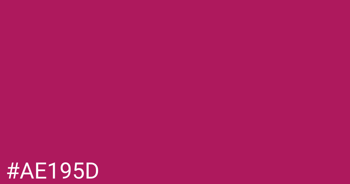 Hex color #ae195d graphic