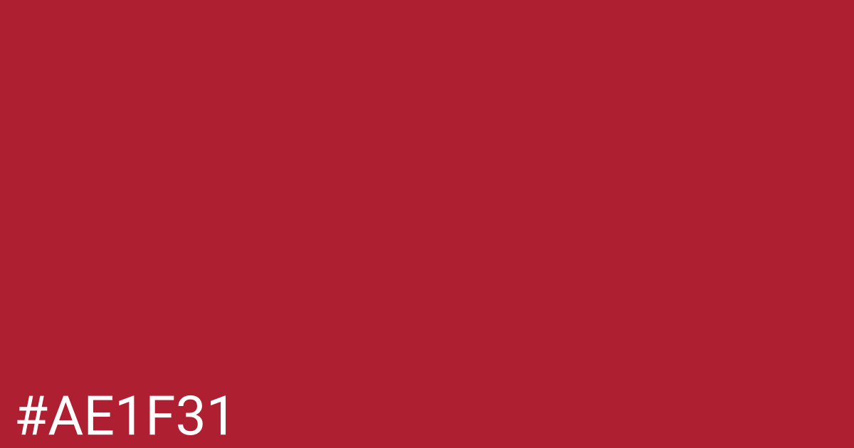 Hex color #ae1f31 graphic