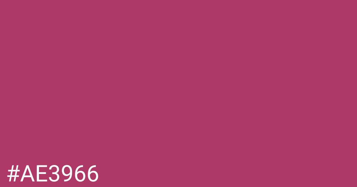 Hex color #ae3966 graphic